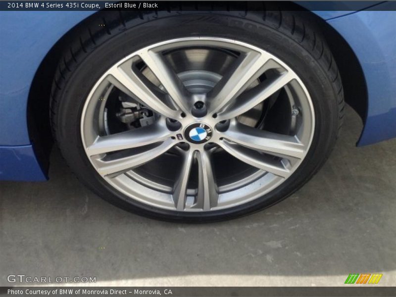 Estoril Blue / Black 2014 BMW 4 Series 435i Coupe