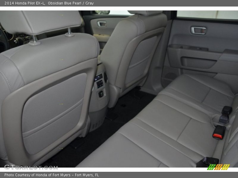 Obsidian Blue Pearl / Gray 2014 Honda Pilot EX-L