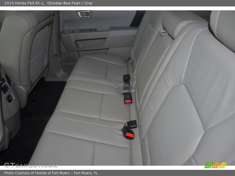 Obsidian Blue Pearl / Gray 2014 Honda Pilot EX-L