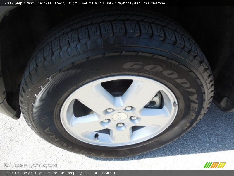 Bright Silver Metallic / Dark Graystone/Medium Graystone 2012 Jeep Grand Cherokee Laredo
