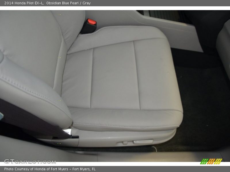 Obsidian Blue Pearl / Gray 2014 Honda Pilot EX-L