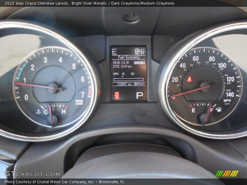 Bright Silver Metallic / Dark Graystone/Medium Graystone 2012 Jeep Grand Cherokee Laredo