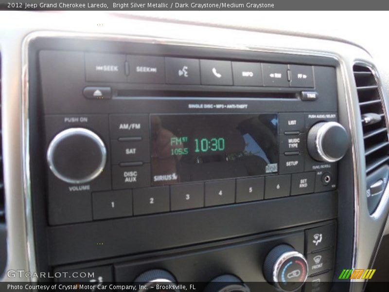 Bright Silver Metallic / Dark Graystone/Medium Graystone 2012 Jeep Grand Cherokee Laredo