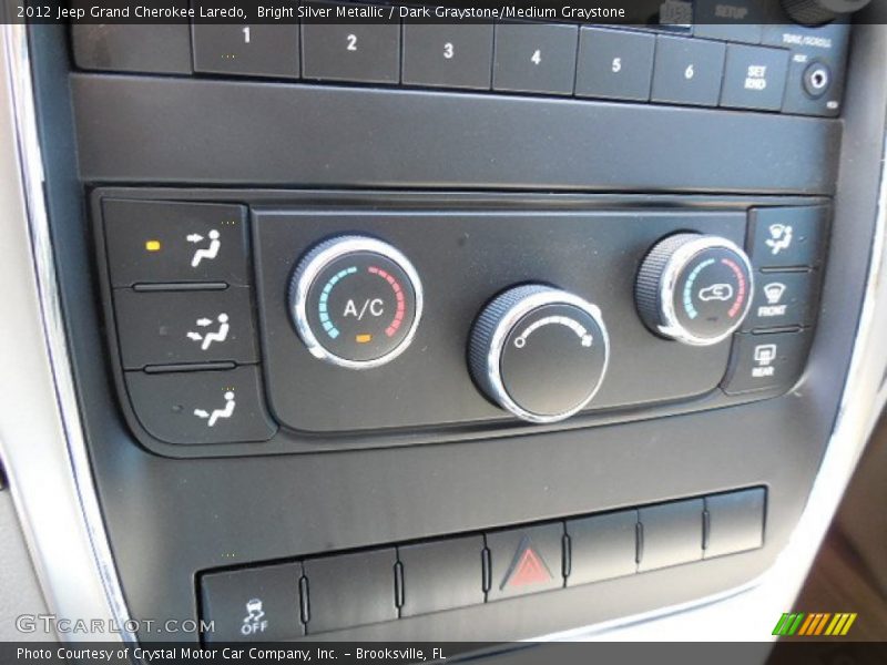 Bright Silver Metallic / Dark Graystone/Medium Graystone 2012 Jeep Grand Cherokee Laredo