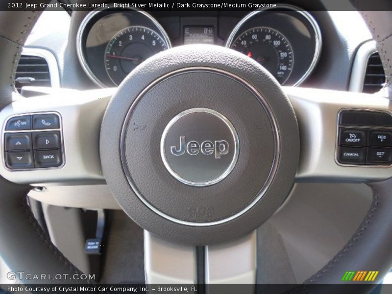 Bright Silver Metallic / Dark Graystone/Medium Graystone 2012 Jeep Grand Cherokee Laredo