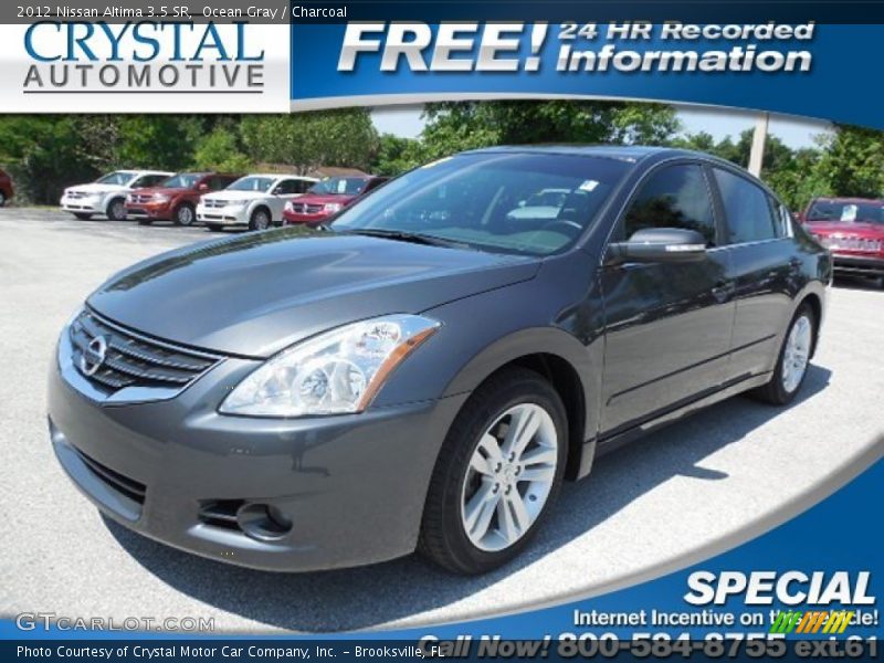 Ocean Gray / Charcoal 2012 Nissan Altima 3.5 SR