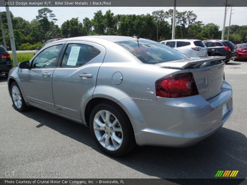 Billet Silver Metallic / Black/Red 2013 Dodge Avenger R/T