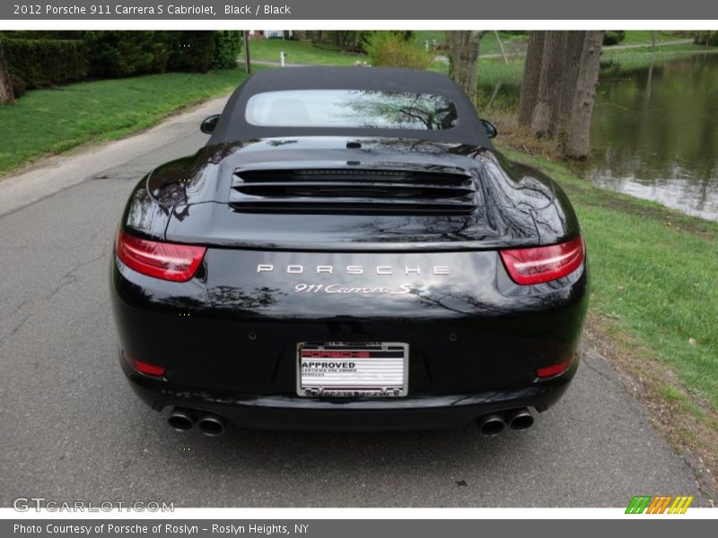 Black / Black 2012 Porsche 911 Carrera S Cabriolet