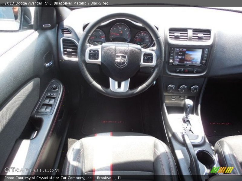 Billet Silver Metallic / Black/Red 2013 Dodge Avenger R/T