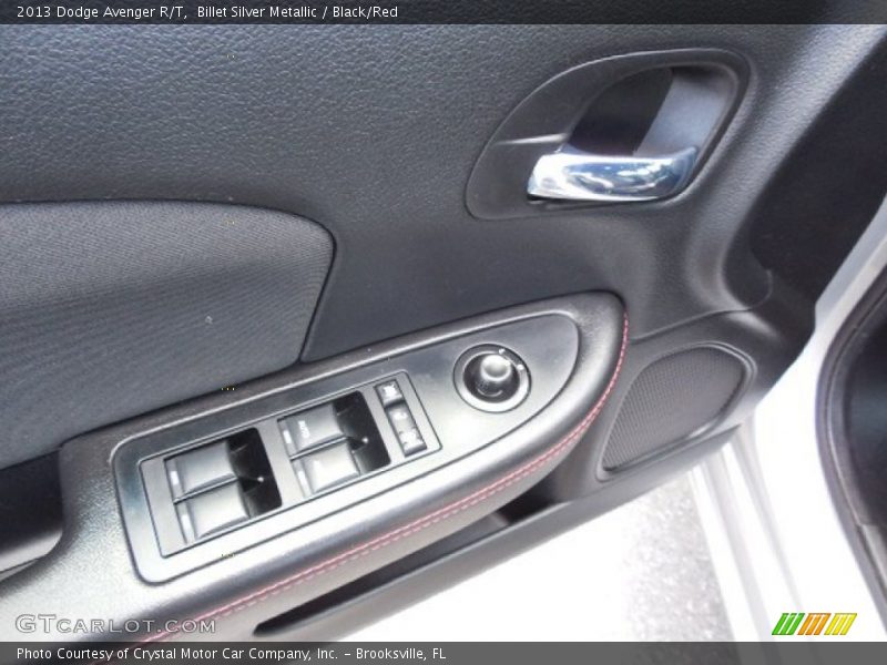 Billet Silver Metallic / Black/Red 2013 Dodge Avenger R/T