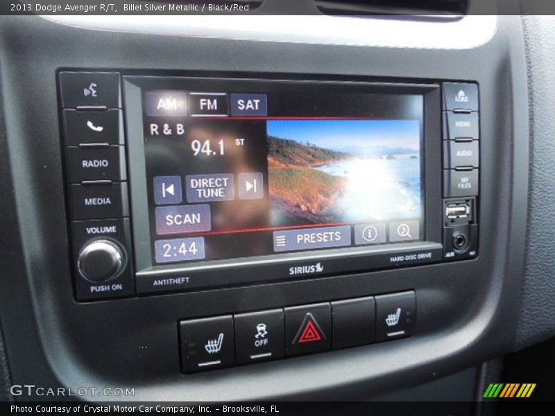 Billet Silver Metallic / Black/Red 2013 Dodge Avenger R/T