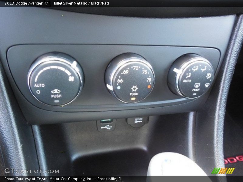 Billet Silver Metallic / Black/Red 2013 Dodge Avenger R/T