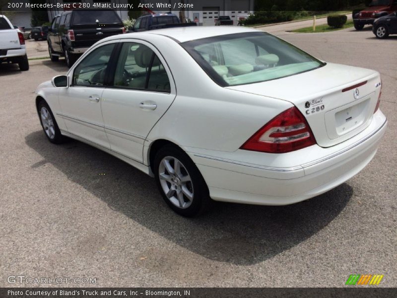 Arctic White / Stone 2007 Mercedes-Benz C 280 4Matic Luxury