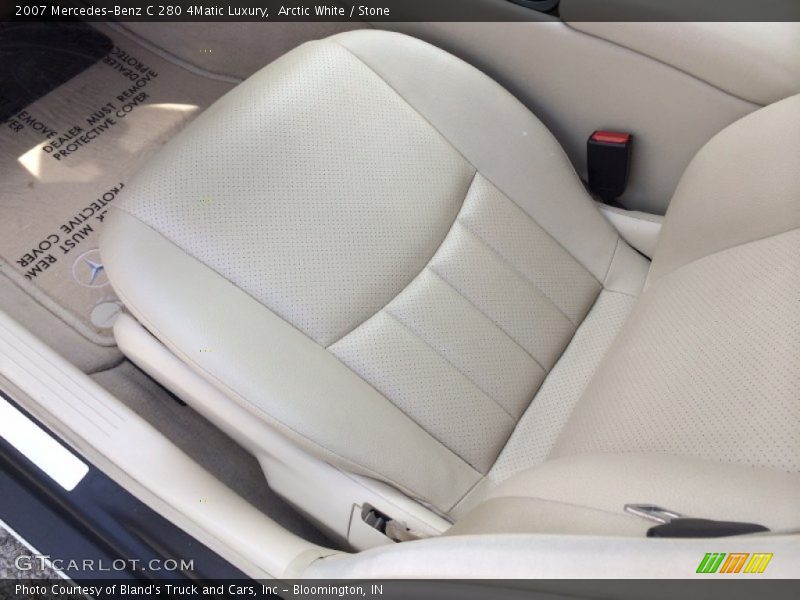 Arctic White / Stone 2007 Mercedes-Benz C 280 4Matic Luxury