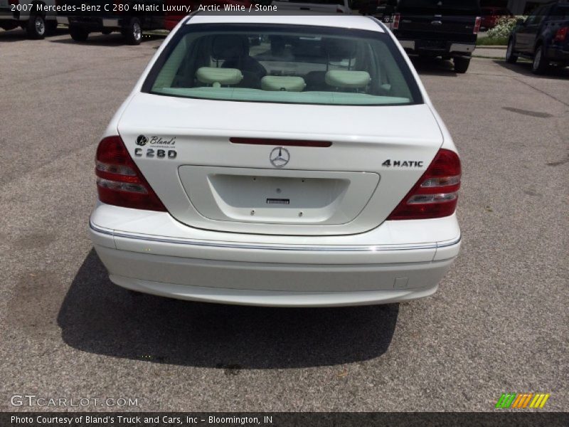 Arctic White / Stone 2007 Mercedes-Benz C 280 4Matic Luxury