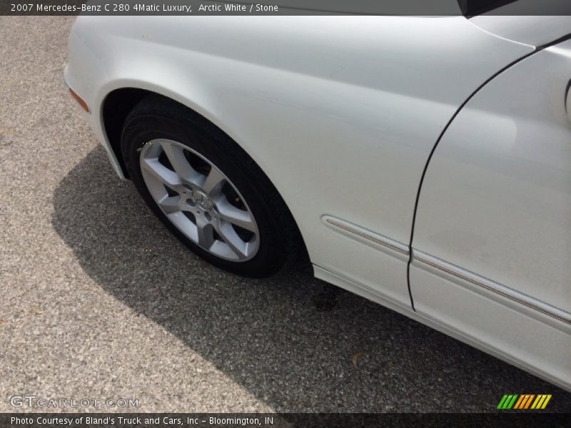 Arctic White / Stone 2007 Mercedes-Benz C 280 4Matic Luxury