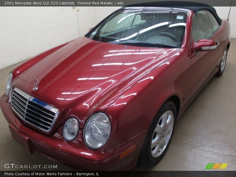 Firemist Red Metallic / Ash 2001 Mercedes-Benz CLK 320 Cabriolet