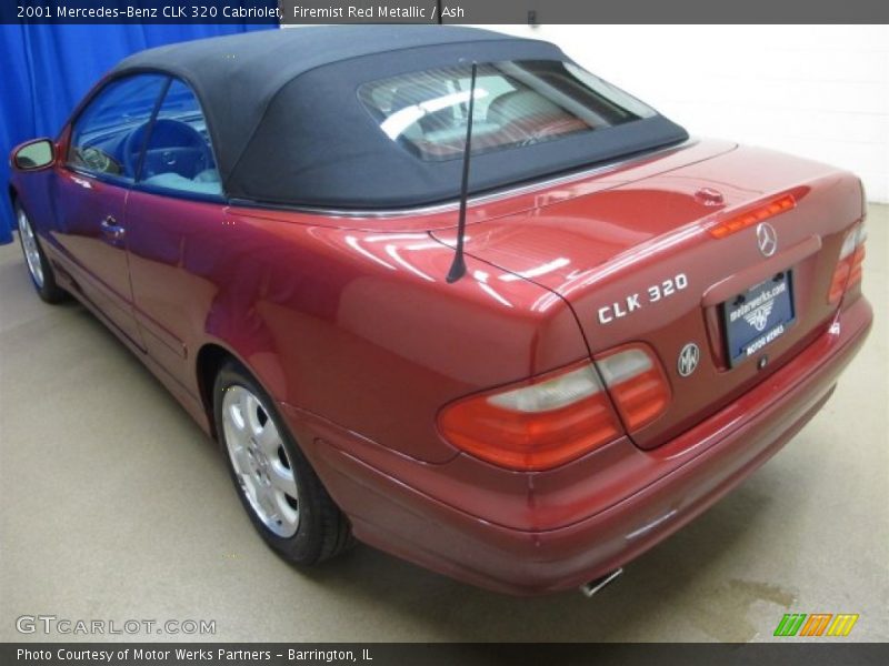 Firemist Red Metallic / Ash 2001 Mercedes-Benz CLK 320 Cabriolet