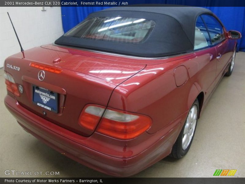 Firemist Red Metallic / Ash 2001 Mercedes-Benz CLK 320 Cabriolet