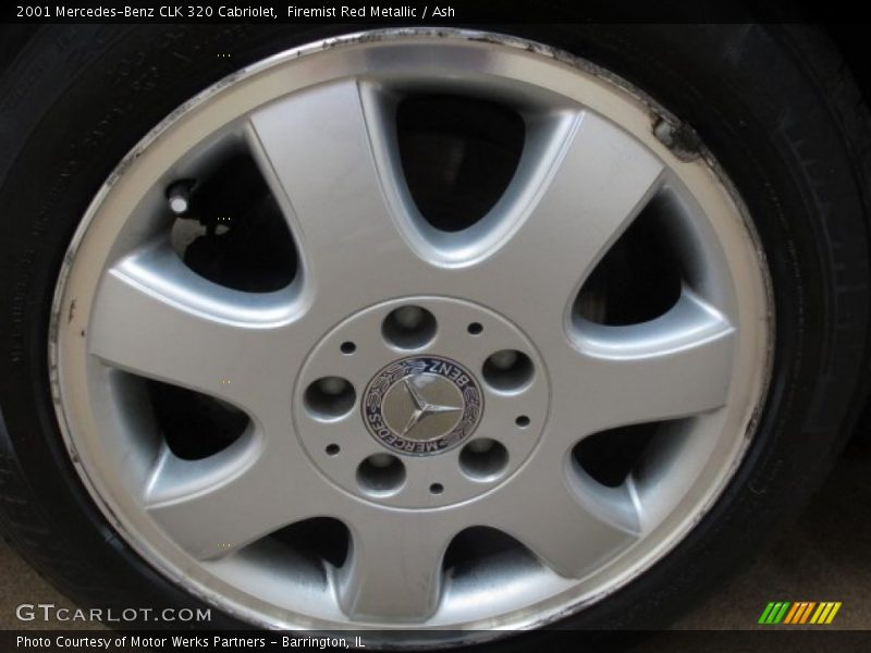 Firemist Red Metallic / Ash 2001 Mercedes-Benz CLK 320 Cabriolet