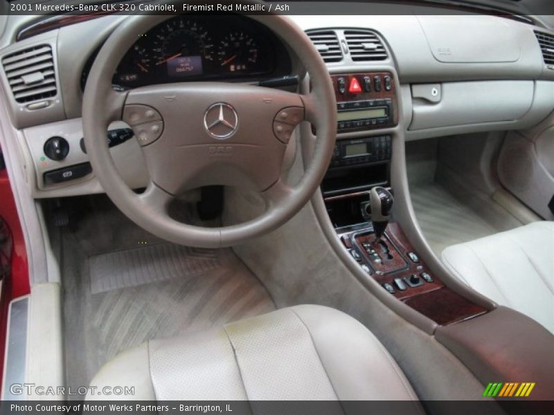 Firemist Red Metallic / Ash 2001 Mercedes-Benz CLK 320 Cabriolet