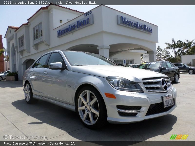 Iridium Silver Metallic / Black 2012 Mercedes-Benz C 350 Sport