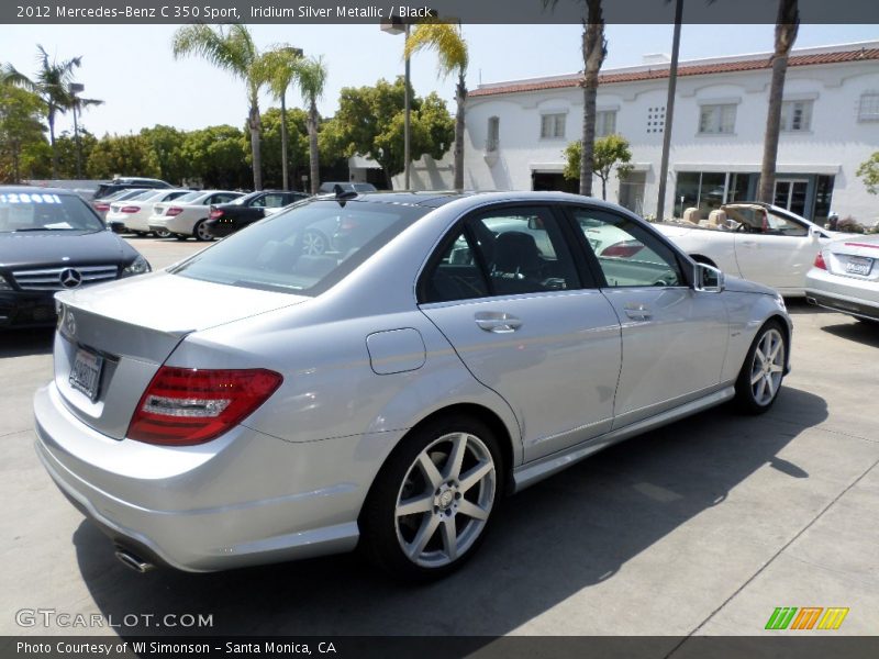 Iridium Silver Metallic / Black 2012 Mercedes-Benz C 350 Sport