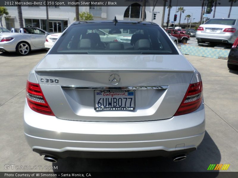 Iridium Silver Metallic / Black 2012 Mercedes-Benz C 350 Sport