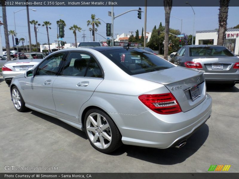 Iridium Silver Metallic / Black 2012 Mercedes-Benz C 350 Sport