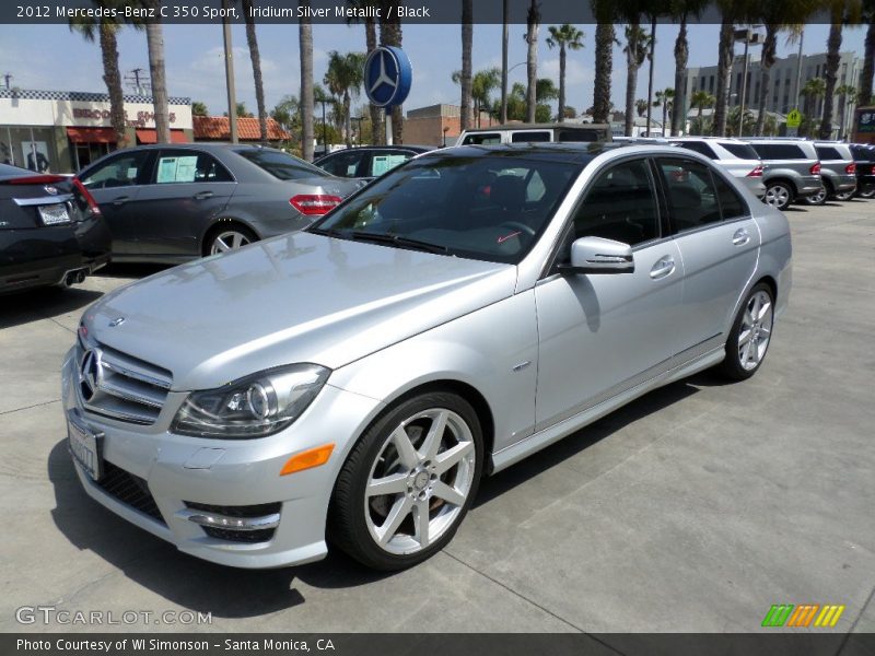 Iridium Silver Metallic / Black 2012 Mercedes-Benz C 350 Sport