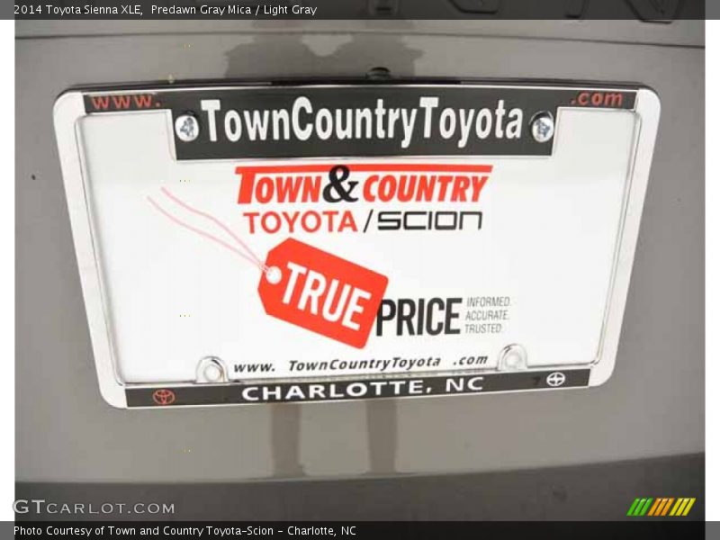 Predawn Gray Mica / Light Gray 2014 Toyota Sienna XLE