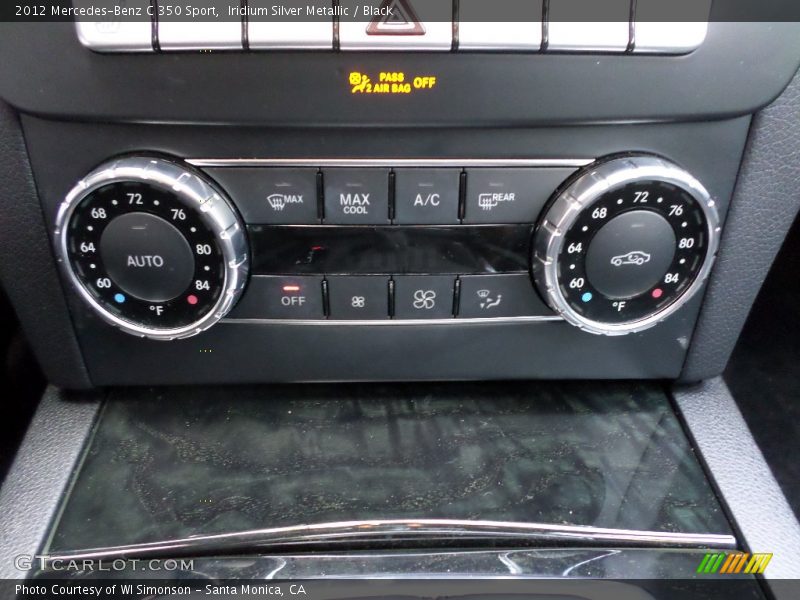 Iridium Silver Metallic / Black 2012 Mercedes-Benz C 350 Sport