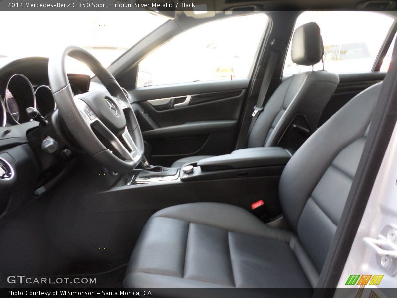 Iridium Silver Metallic / Black 2012 Mercedes-Benz C 350 Sport