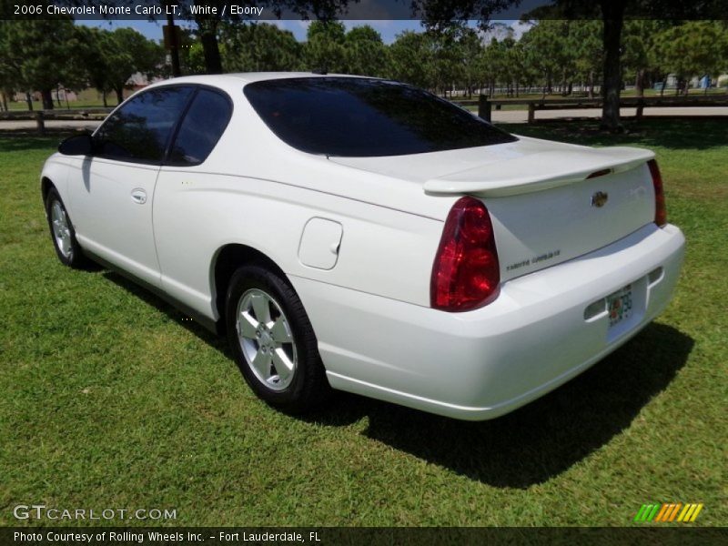 White / Ebony 2006 Chevrolet Monte Carlo LT