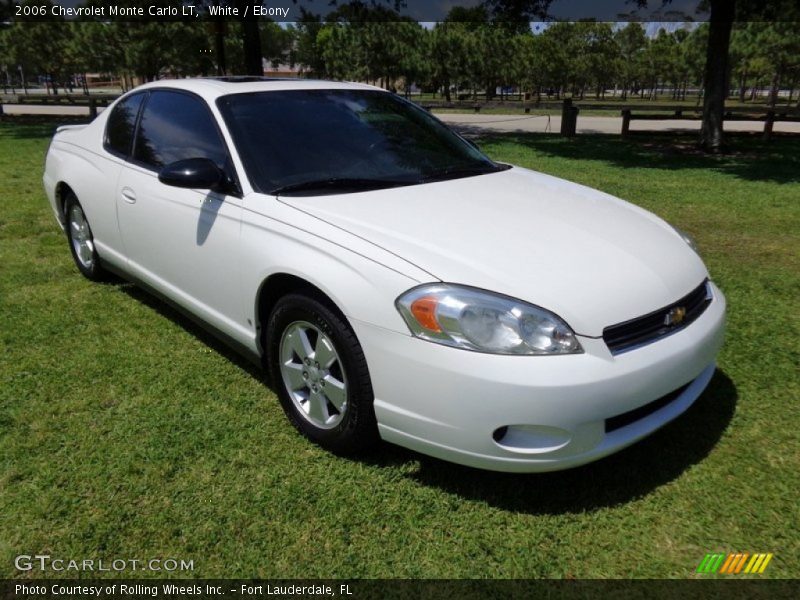 White / Ebony 2006 Chevrolet Monte Carlo LT