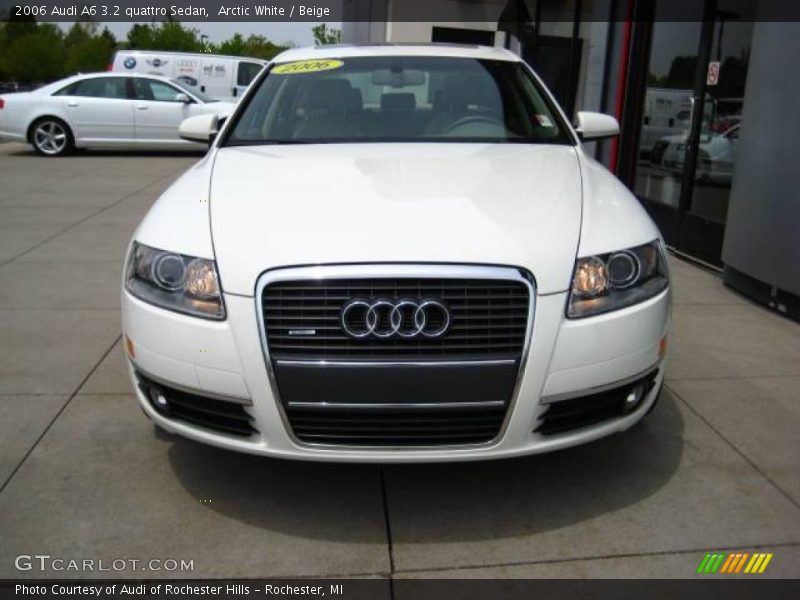 Arctic White / Beige 2006 Audi A6 3.2 quattro Sedan