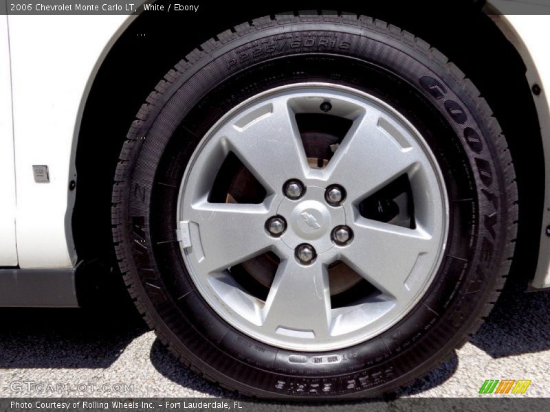 White / Ebony 2006 Chevrolet Monte Carlo LT