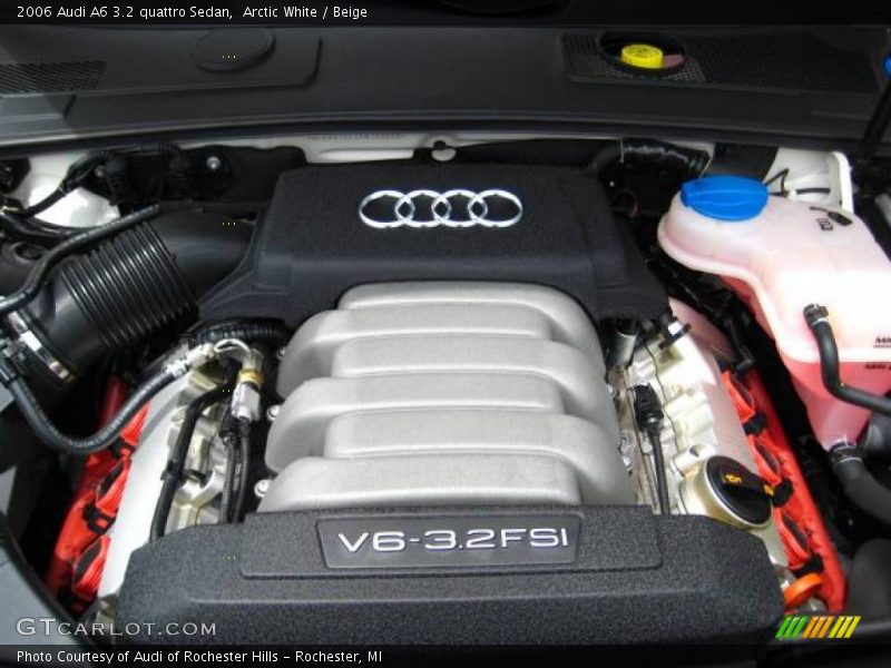 Arctic White / Beige 2006 Audi A6 3.2 quattro Sedan