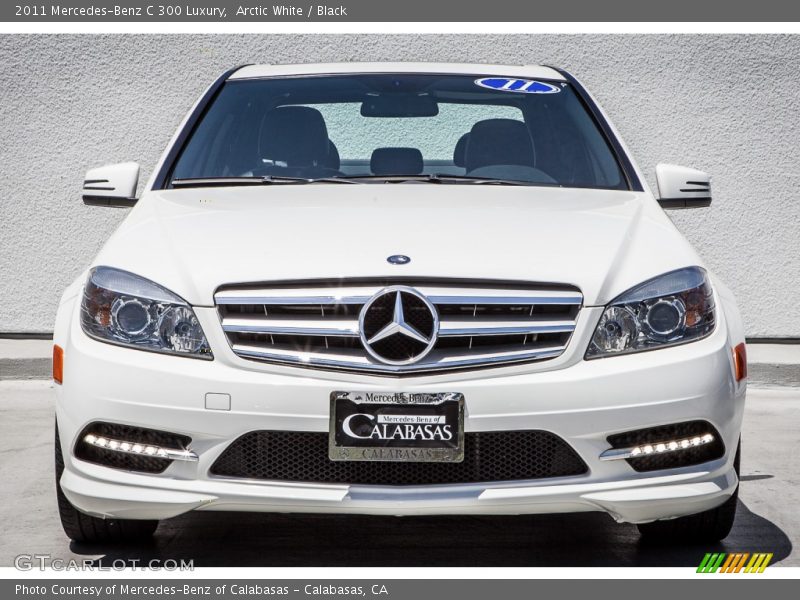 Arctic White / Black 2011 Mercedes-Benz C 300 Luxury