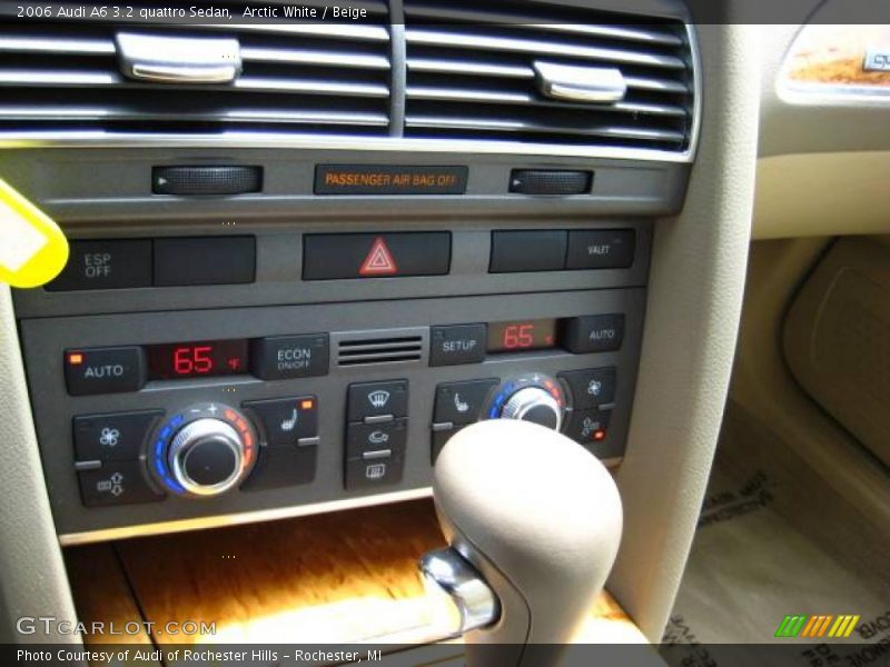 Arctic White / Beige 2006 Audi A6 3.2 quattro Sedan