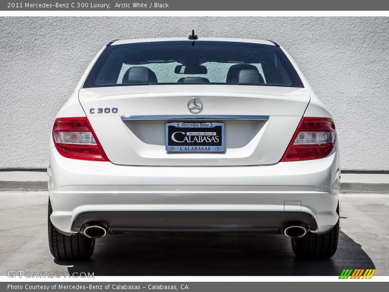 Arctic White / Black 2011 Mercedes-Benz C 300 Luxury