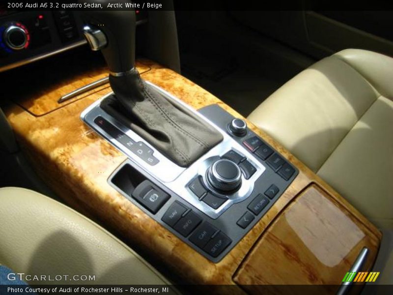 Arctic White / Beige 2006 Audi A6 3.2 quattro Sedan