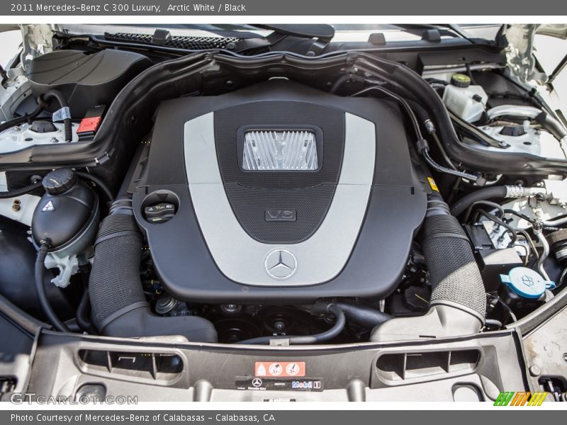 Arctic White / Black 2011 Mercedes-Benz C 300 Luxury