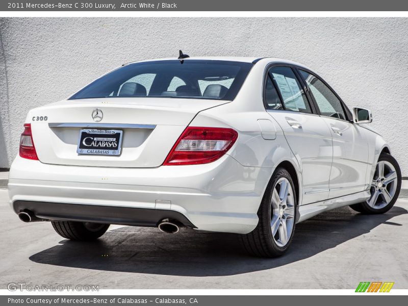 Arctic White / Black 2011 Mercedes-Benz C 300 Luxury