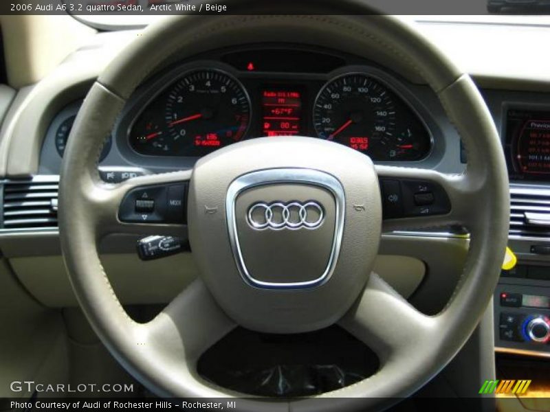 Arctic White / Beige 2006 Audi A6 3.2 quattro Sedan