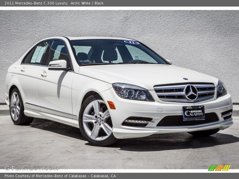 Arctic White / Black 2011 Mercedes-Benz C 300 Luxury