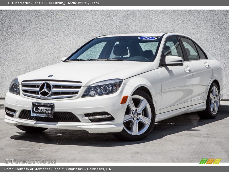 Arctic White / Black 2011 Mercedes-Benz C 300 Luxury
