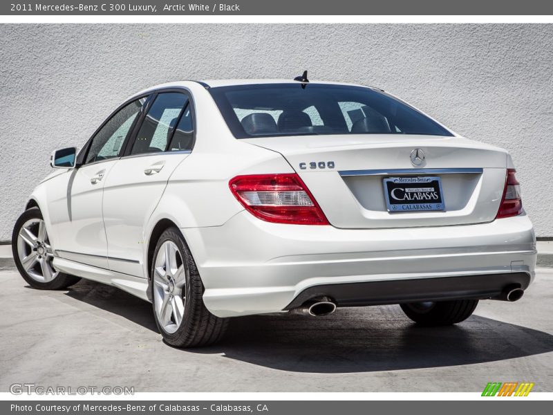 Arctic White / Black 2011 Mercedes-Benz C 300 Luxury
