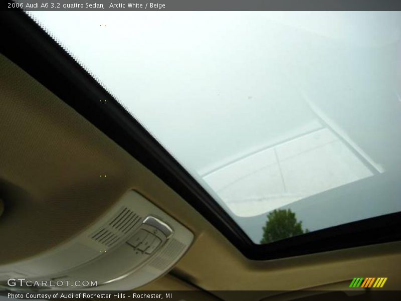 Arctic White / Beige 2006 Audi A6 3.2 quattro Sedan