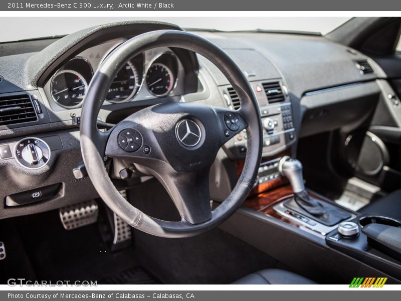 Arctic White / Black 2011 Mercedes-Benz C 300 Luxury
